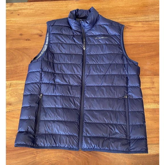 Eddie Bauer Jackets & Coats Eddie Bauer Vest Mens Navy Blue Goose